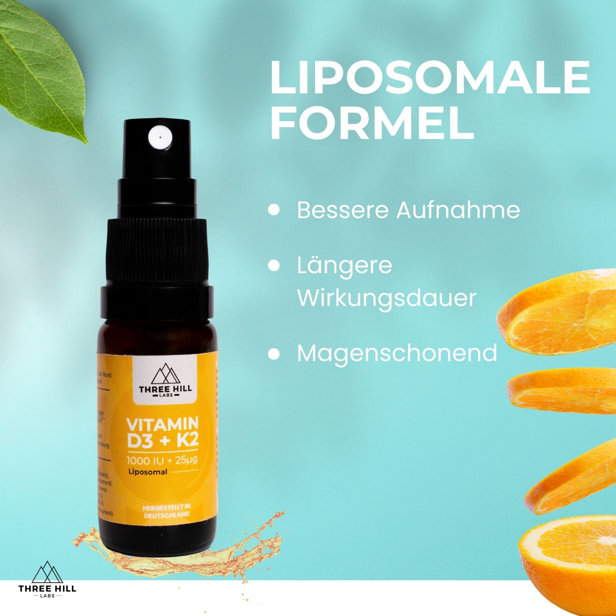 Three Hill Labs Vitamin D3 K2 Spray liposomal