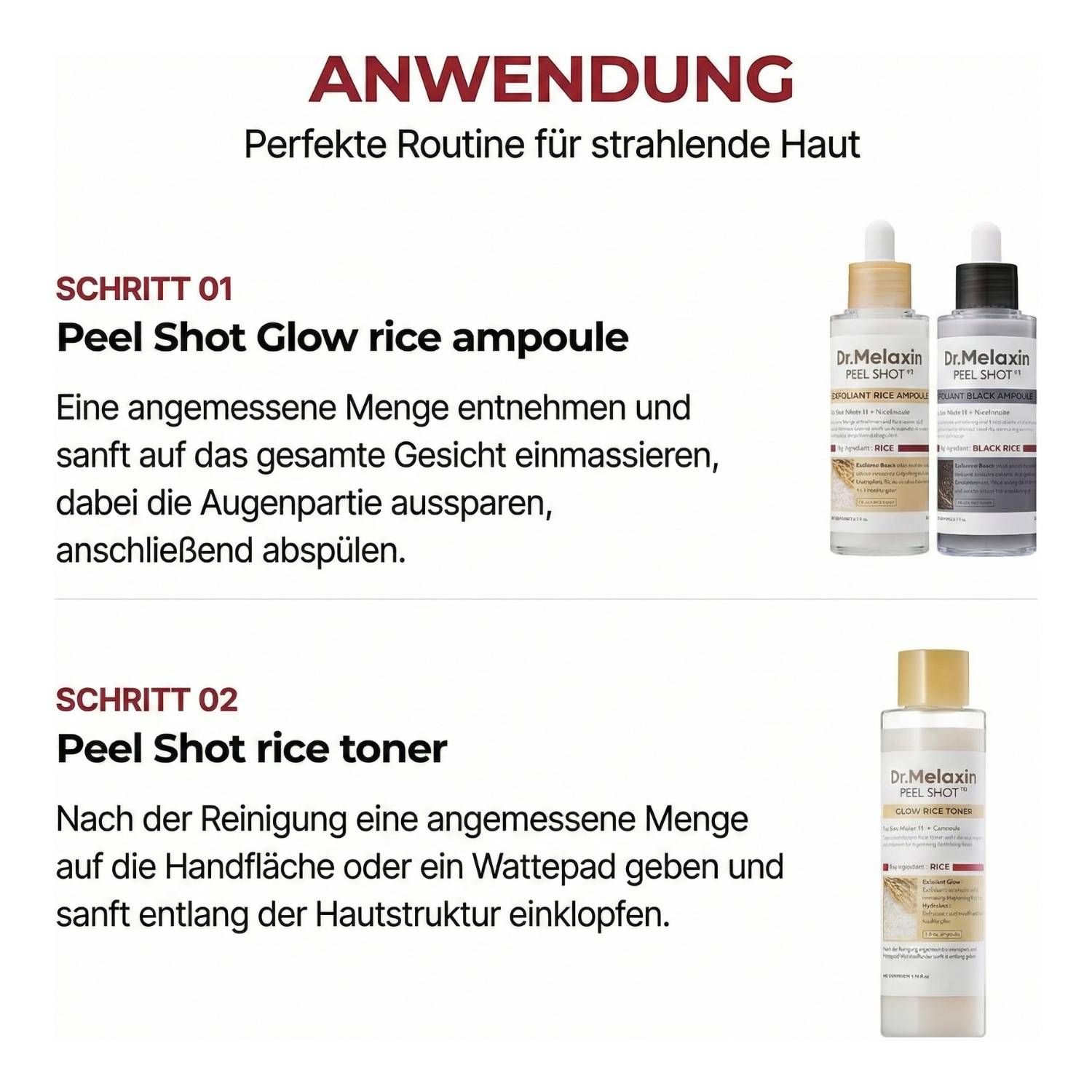 Dr. Melaxin Peel Shot Glow White Rice Toner
