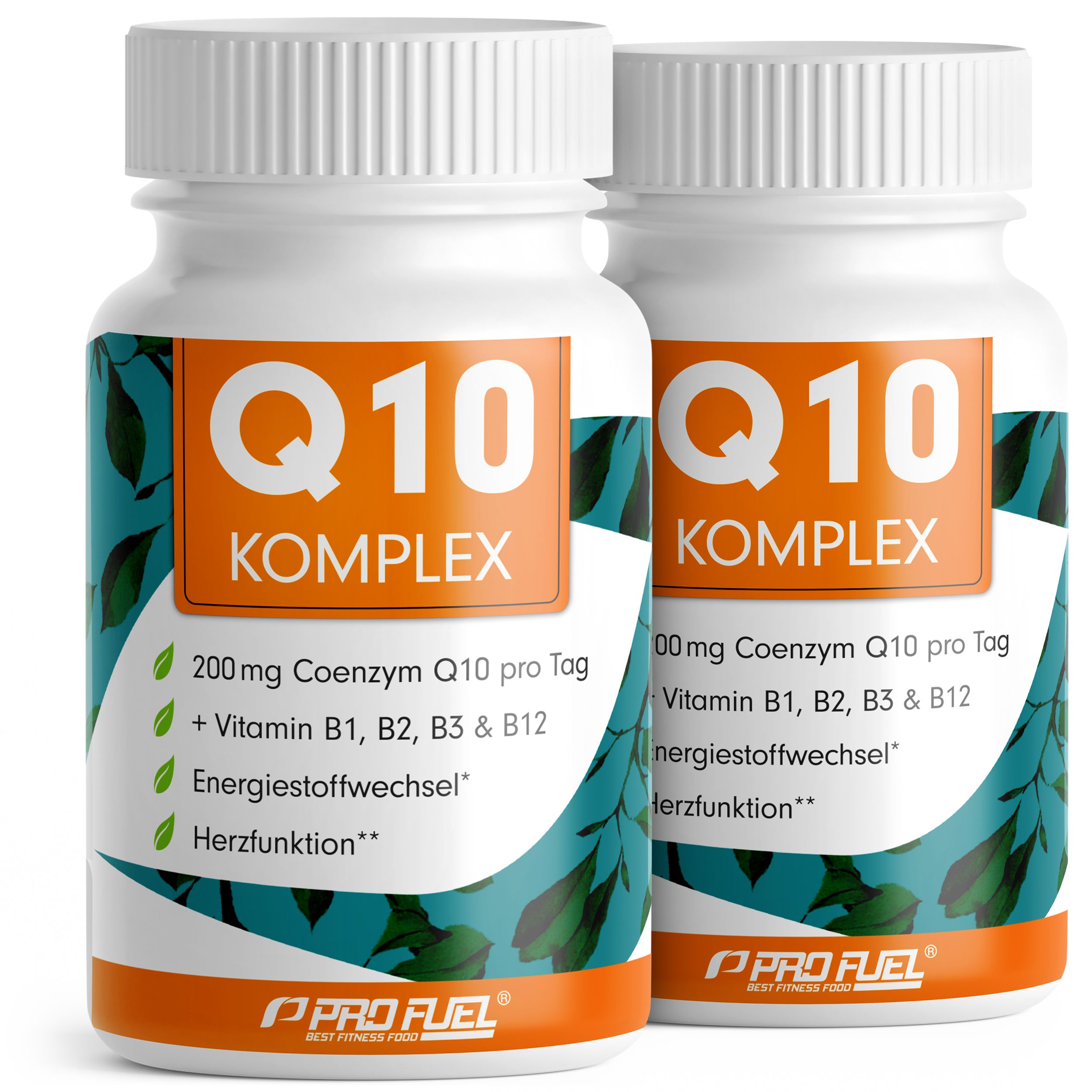 Profuel - Q10 KOMPLEX Kapseln hochdosiert - Coenzym Q10  mit 200mg Coenzym Q10 + Vitamin B12
