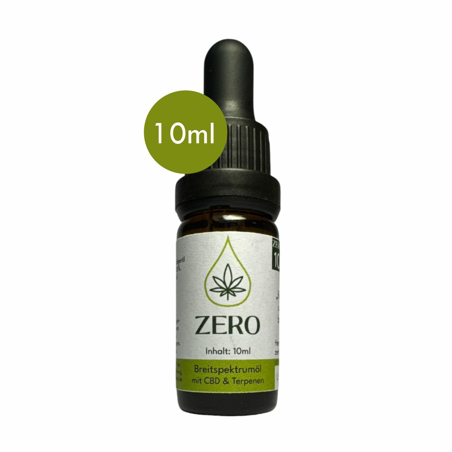 Rolvit CBD-Öl ZERO: 10ml Flasche mit Pipette. Breitspektrumöl mit CBD & Terpenen.