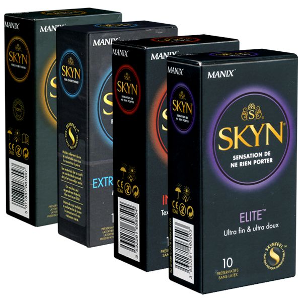 Manix SKYN *Probier-Set* 4 Sorten latexfreie Kondome zum Ausprobieren und Genießen