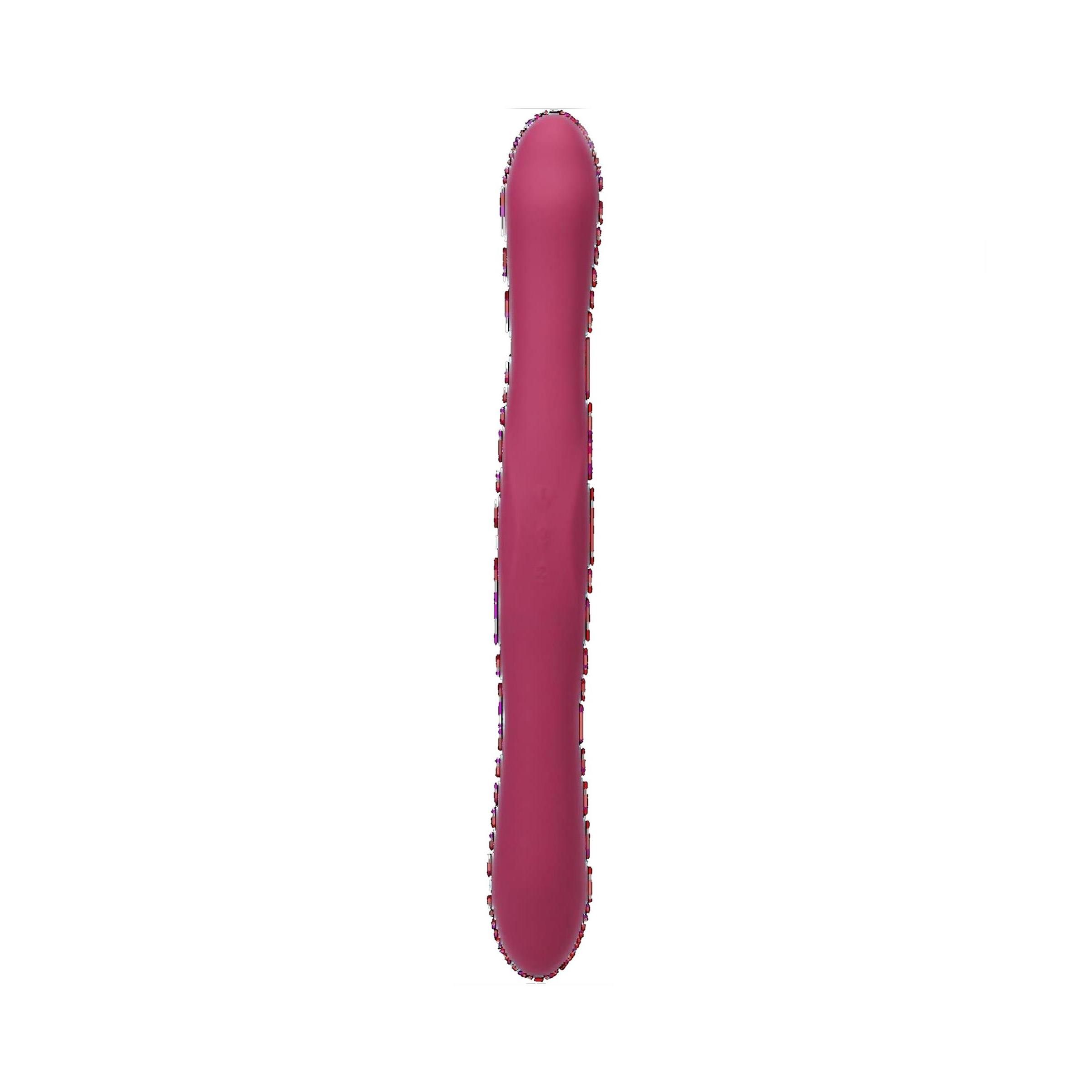 Doc Johnson - Duet - Double Ended Vibrator with Wireless Remote - Berry