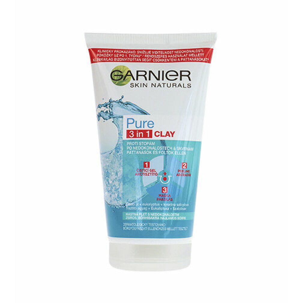 Garnier Skin Naturals Pure Cleansing Gel Scrub und Maske 3in1