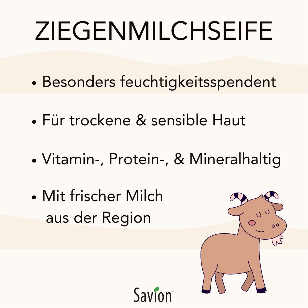 Savion Ziegenmilch Seifen Körper- und Haarseife 2er Set