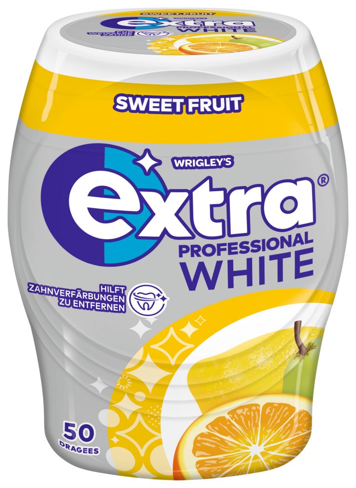 Extra Professional White Dose Sweet Fruit 1 1x50 St Kaugummi