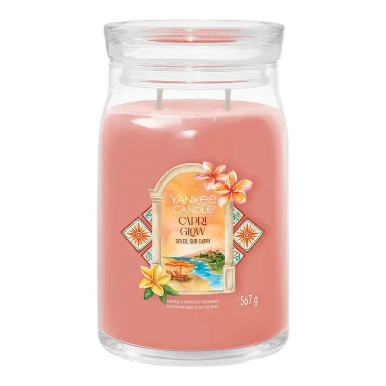 Yankee Candle Capri Glow Signature - Giara grande