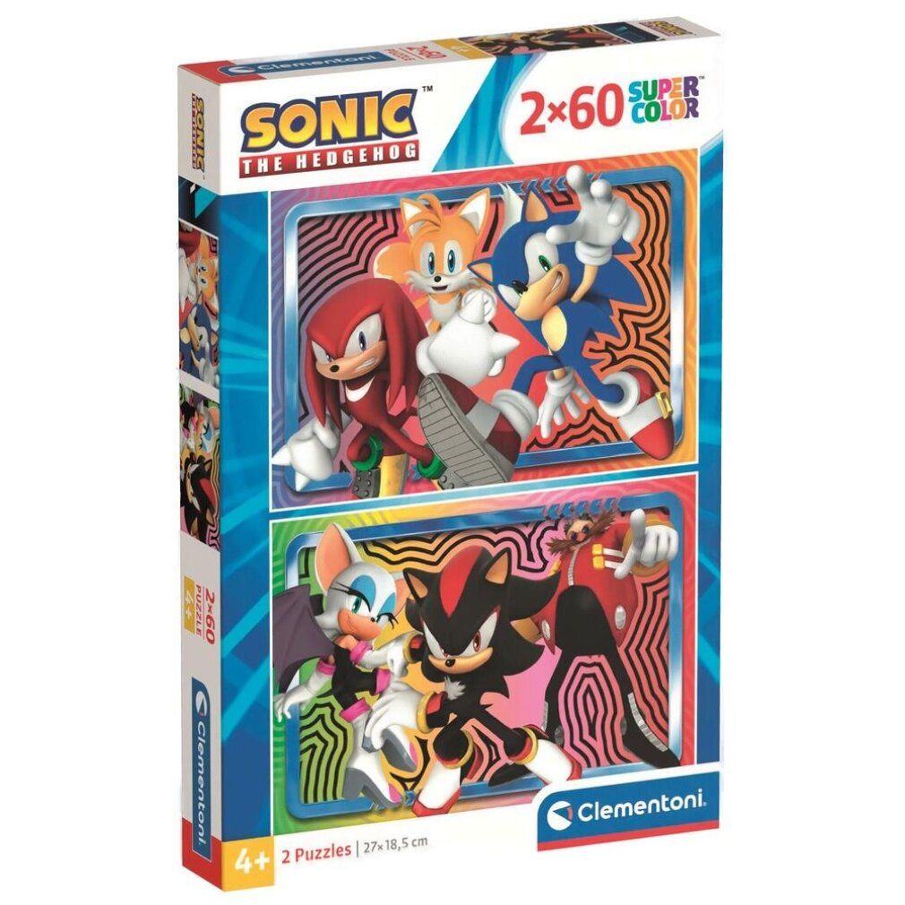 Sonic der Igel 2x Puzzle Clementoni