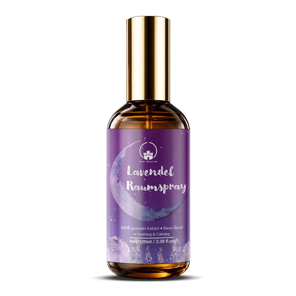 Saint Nutrition® Lavendel Raumspray | 100% Extrakt - Beruhigend Natürlicher Raumduft 100 ml Spray