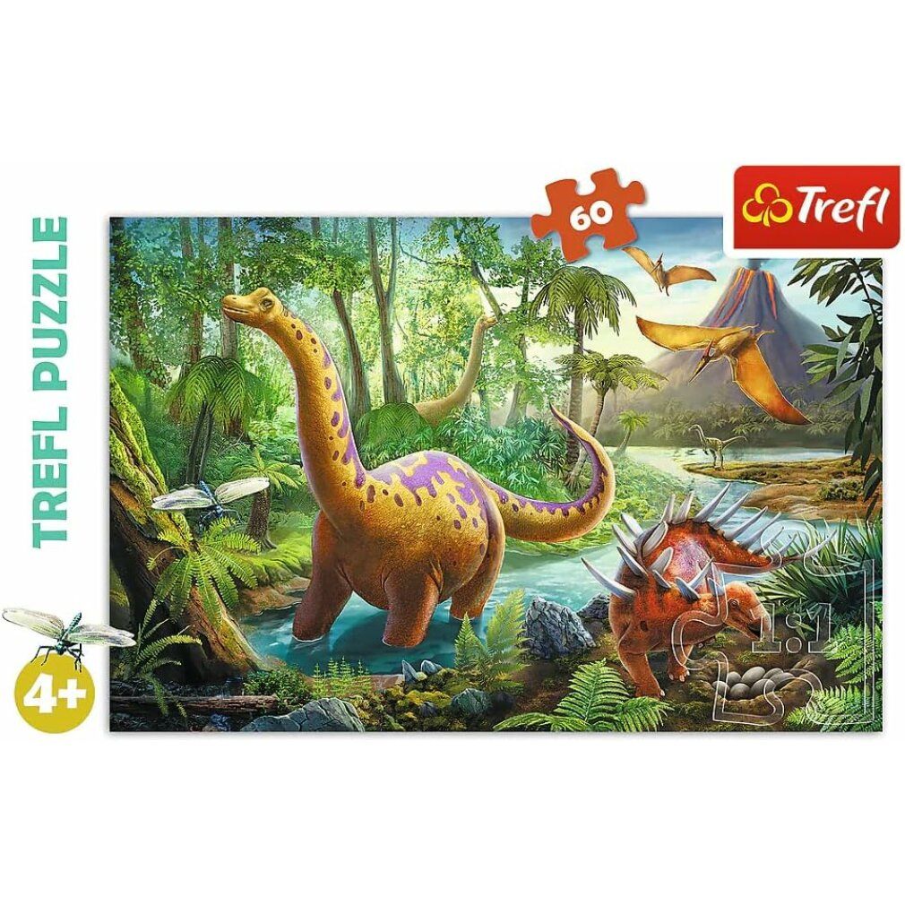 trefl Puzzle Dinosaurier in Bewegung 60 Teile