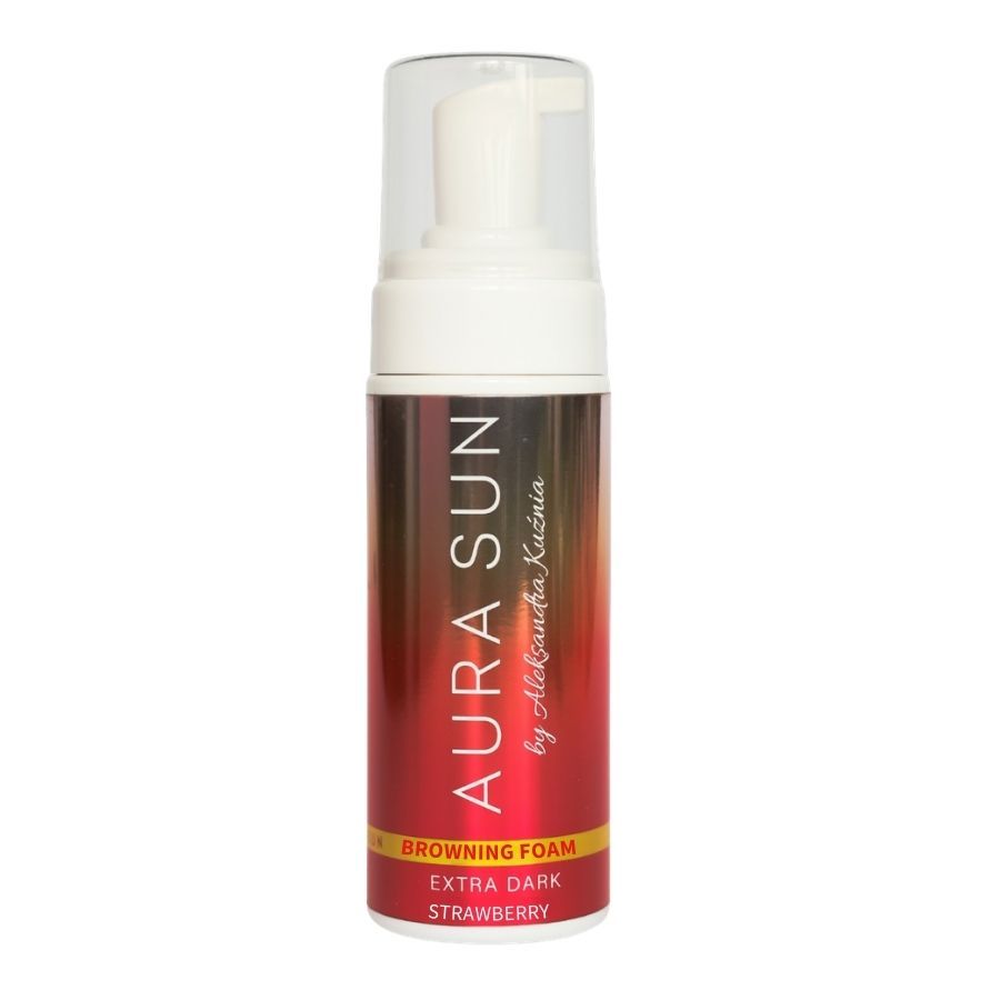 Aura Sun Extra Dark Selbstbräunungs Mousse Erdbeere 150 ml