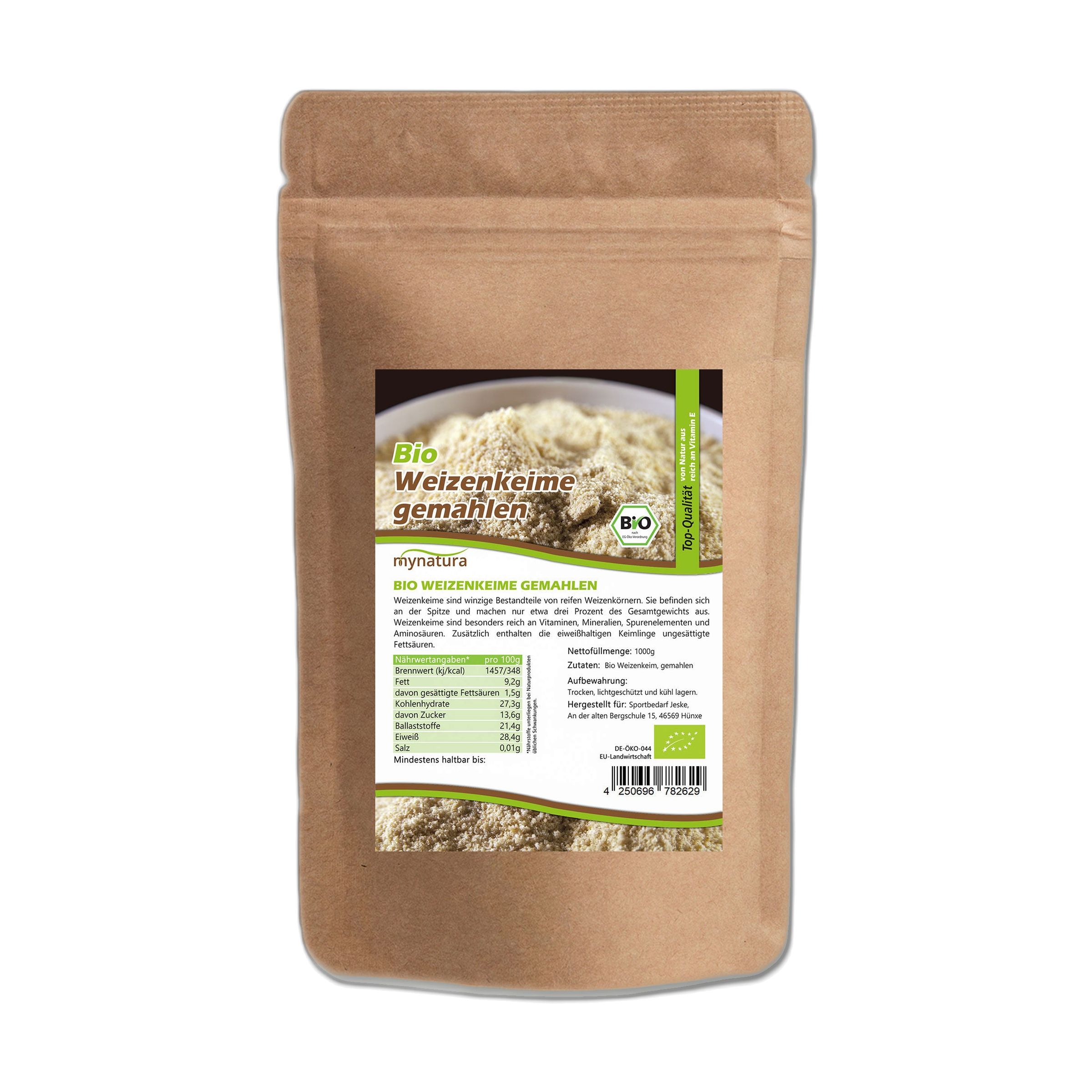 Mynatura Bio Weizenkeime stabilisiert gemahlen 2000 g