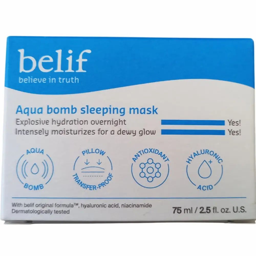 Belif Aqua Bomb Sleeping Mask – feuchtigkeitsspendende Gesichtsmaske