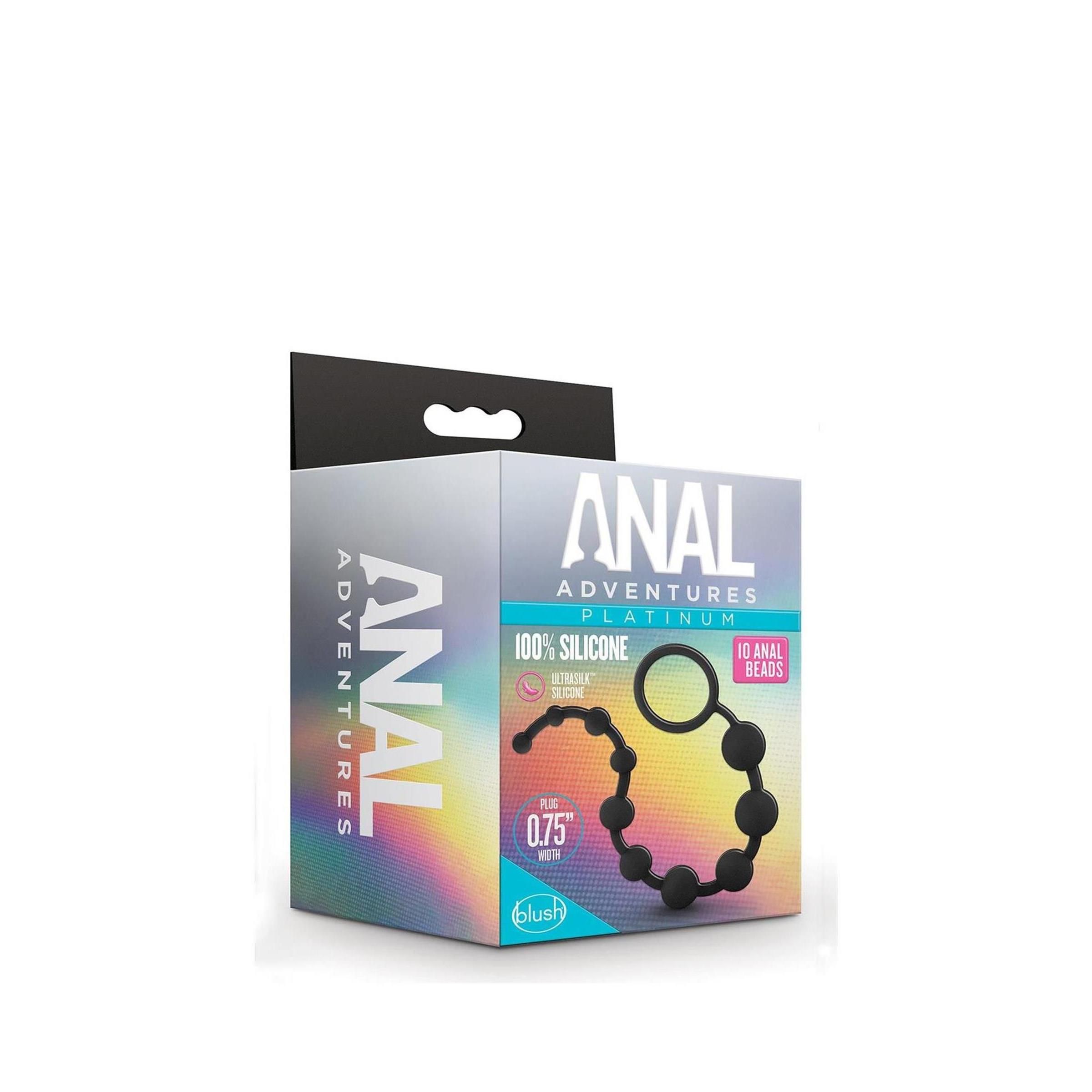 Blush - ANAL ADVENTURES PLATINUM ANAL BEADS