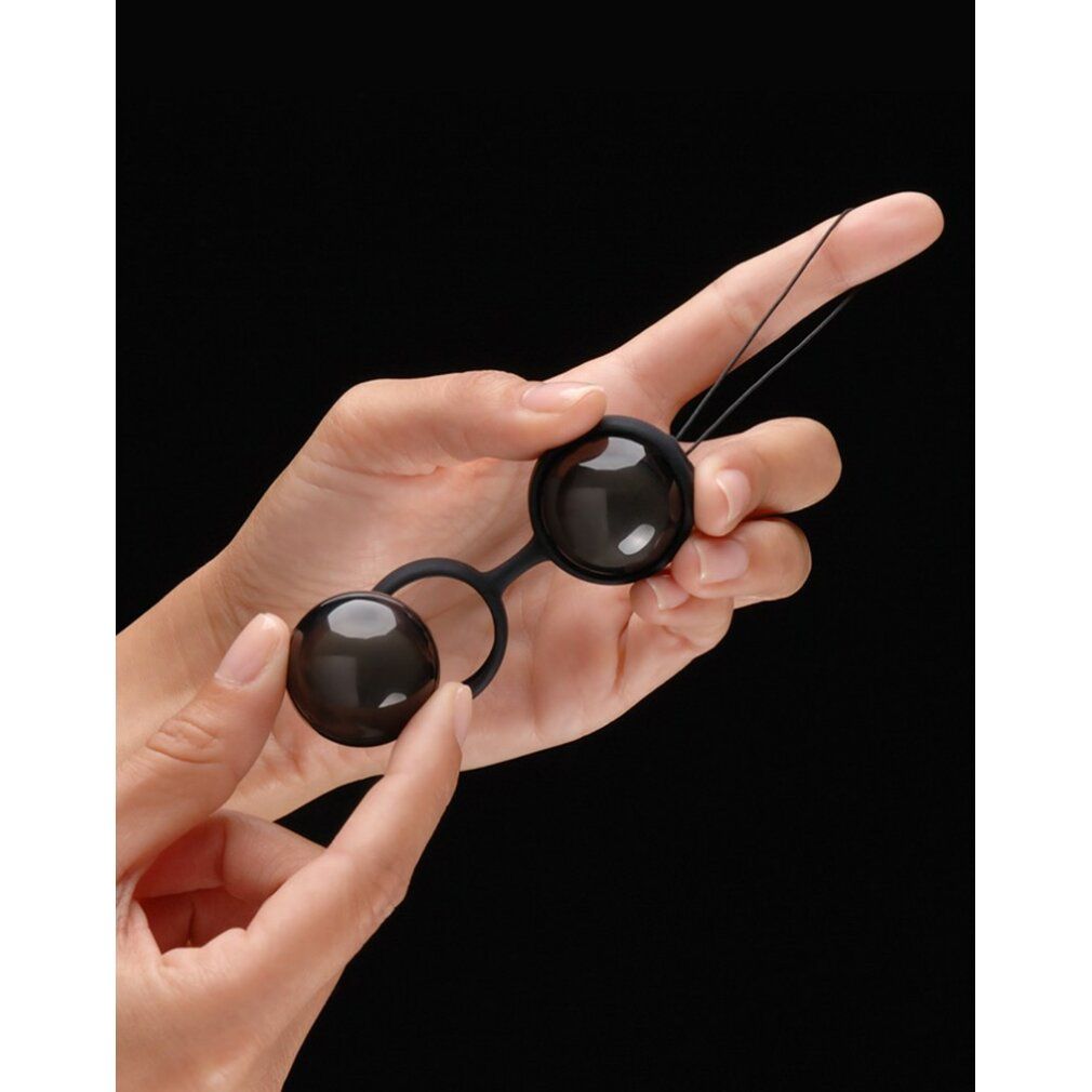 Schwarze LELO Luna Beads Noir Box mit Produktabbildung und Informationen.