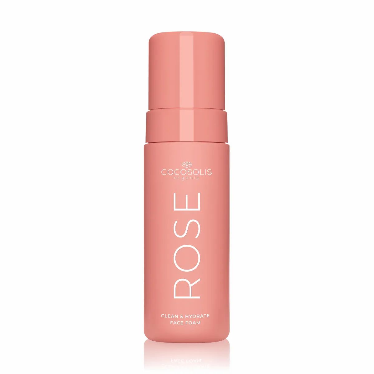 Cocosolis Rose Reinigender Gesichtsschaum mit feuchtigkeitsspendender Wirkung 150 ml