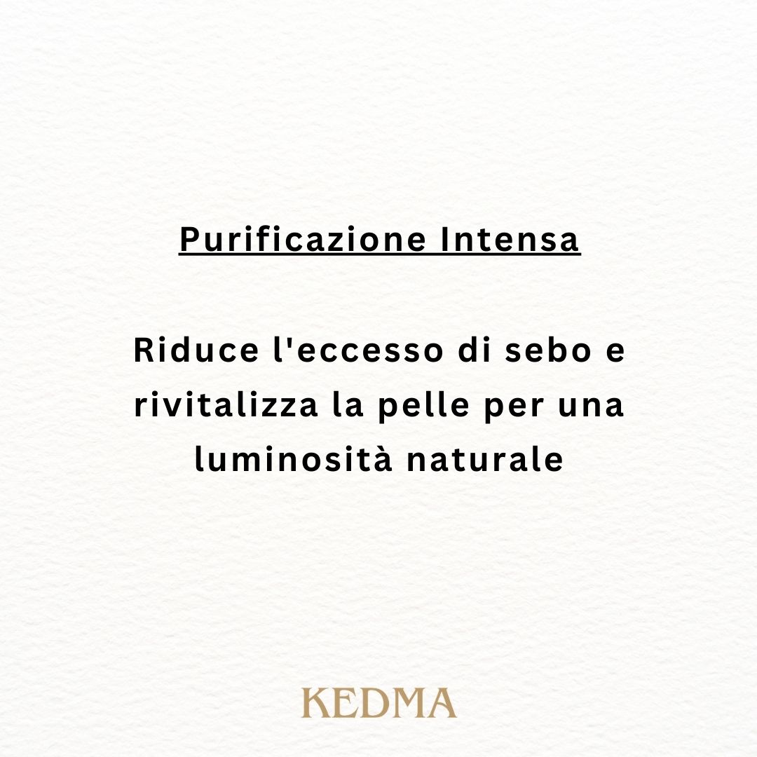 Non adatto per: Pelli Molto Secche: Rischio di secchezza. Logo Kedma.