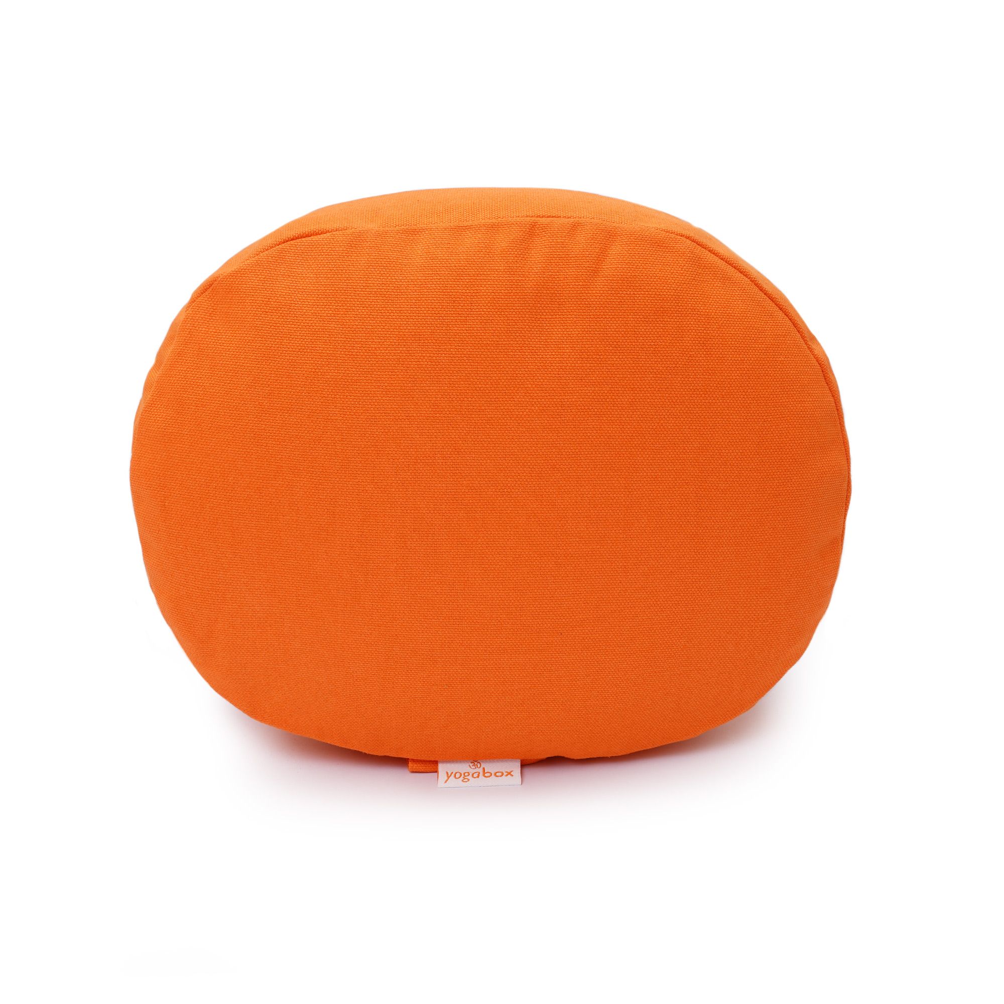 yogabox Yogilino® Reise Meditationskissen mini oval BASIC - orange - 26 x 21 x 9 cm