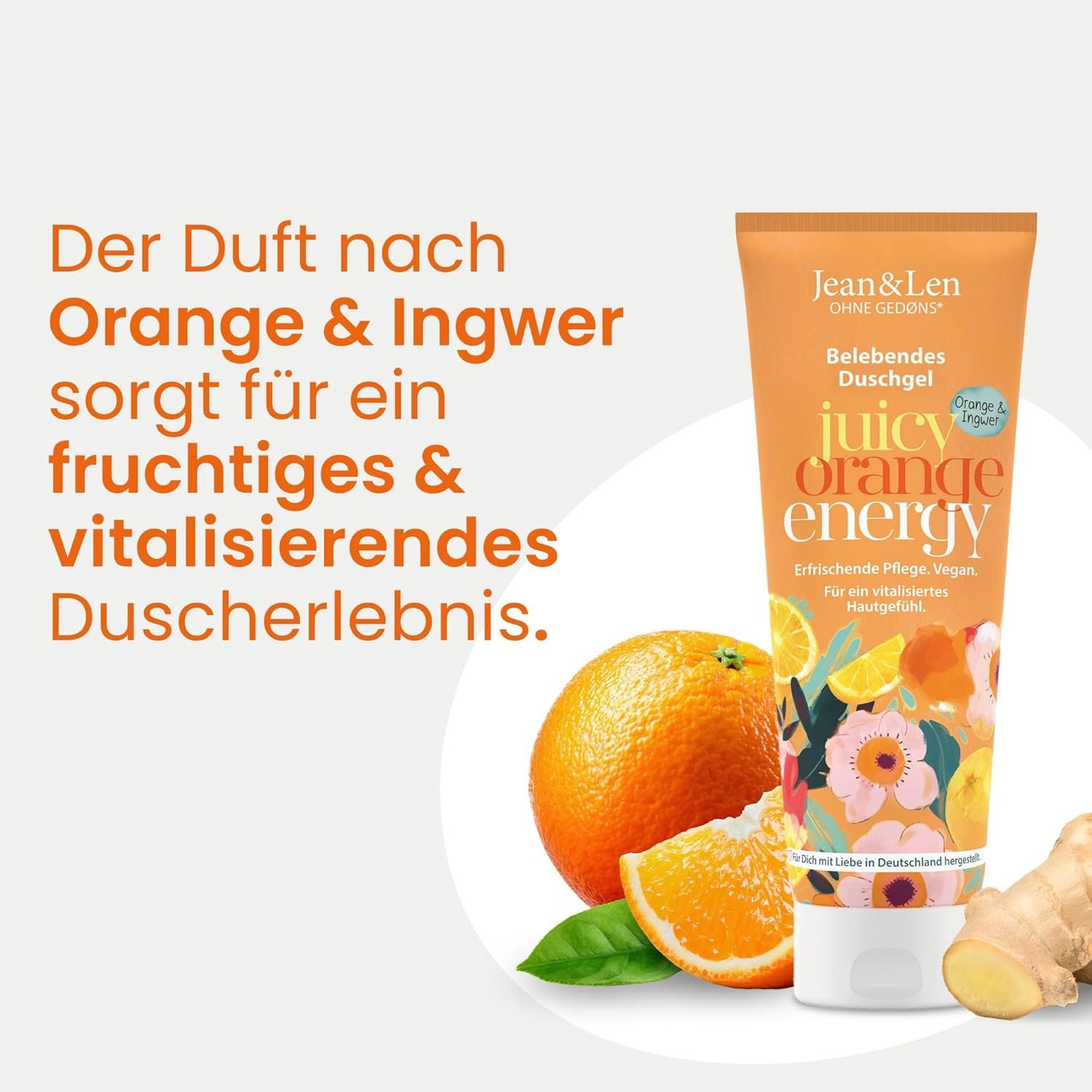 Jean & Len Duschgel Orange & Ingwer