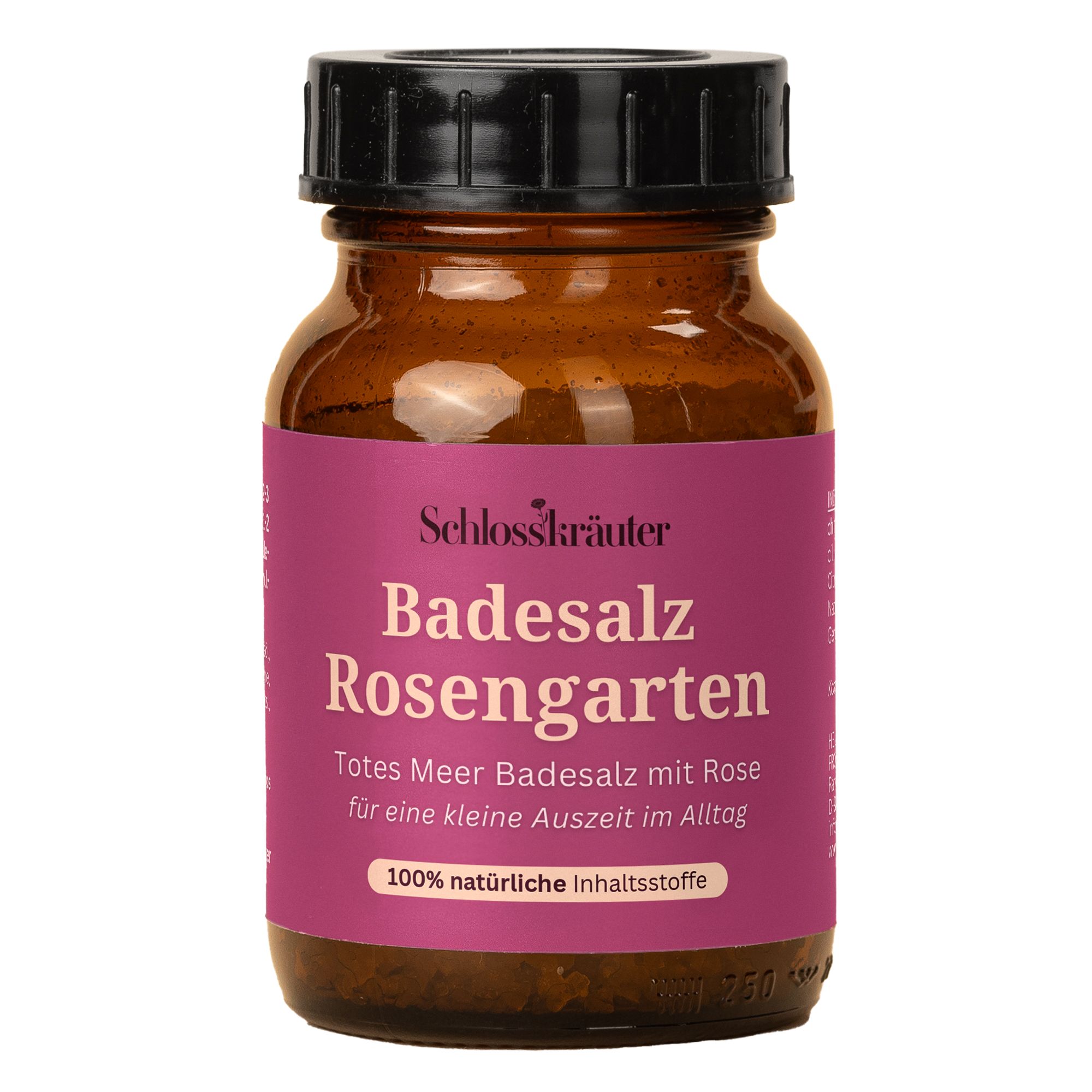 Schlosskräuter Badesalz Badezusatz Rosengarten mit ätherischen Ölen
