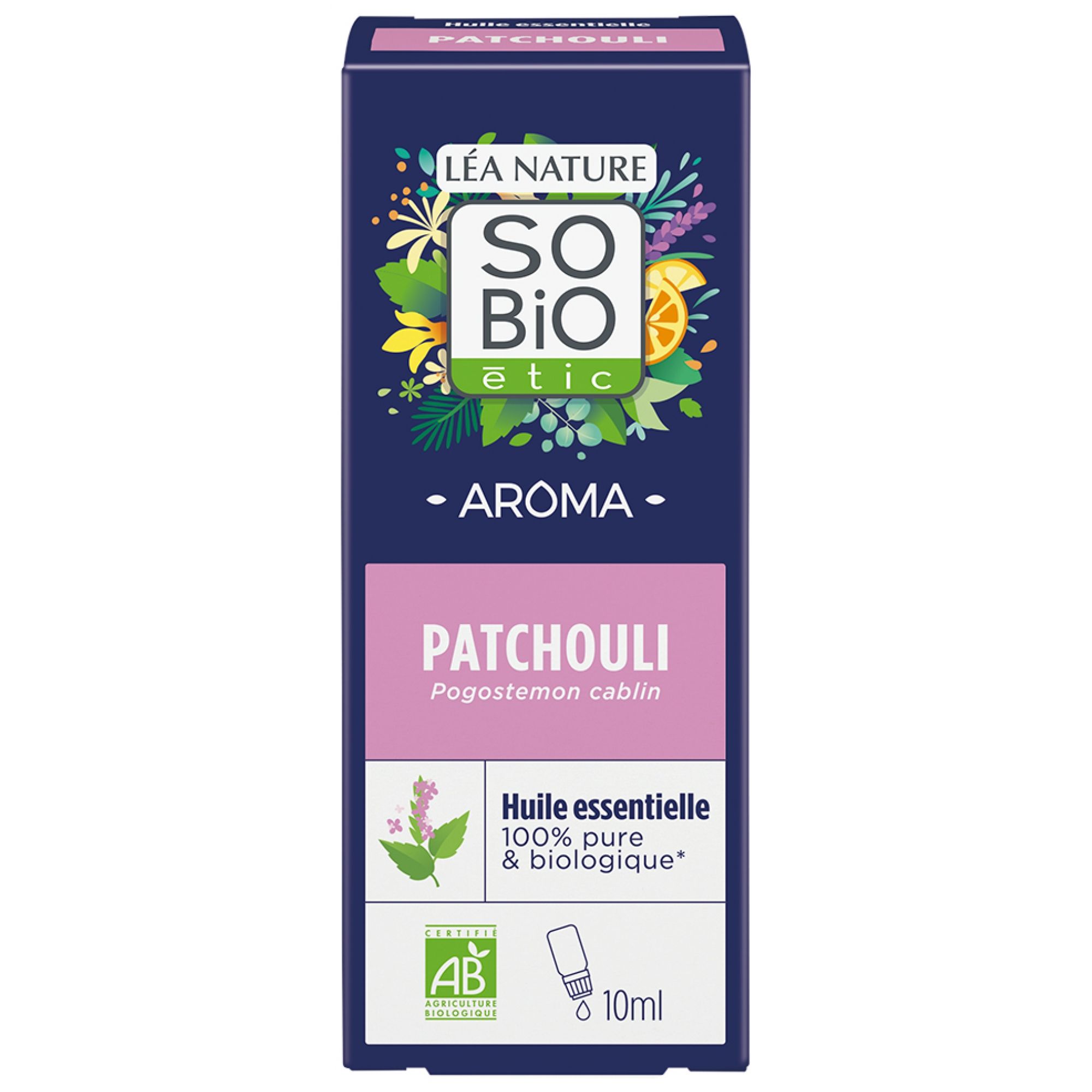 Léa Nature SO BIO étic Aroma ätherisches Öl Patchouli Bio 9,5x4x4 cm