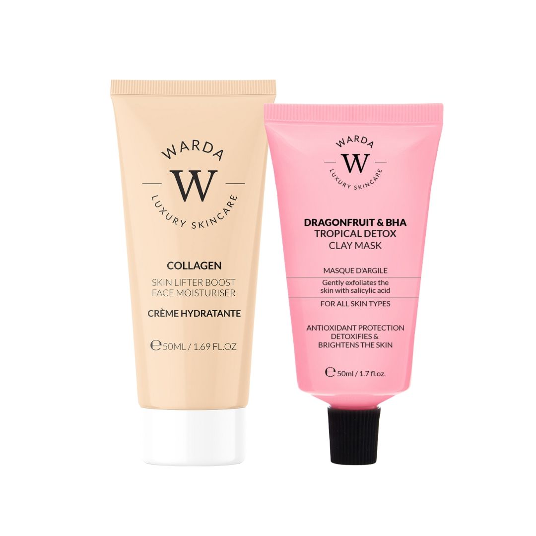 Warda Luxury Skincare Kollagen-Feuchtigkeitscreme + BHA-Detox-Maske