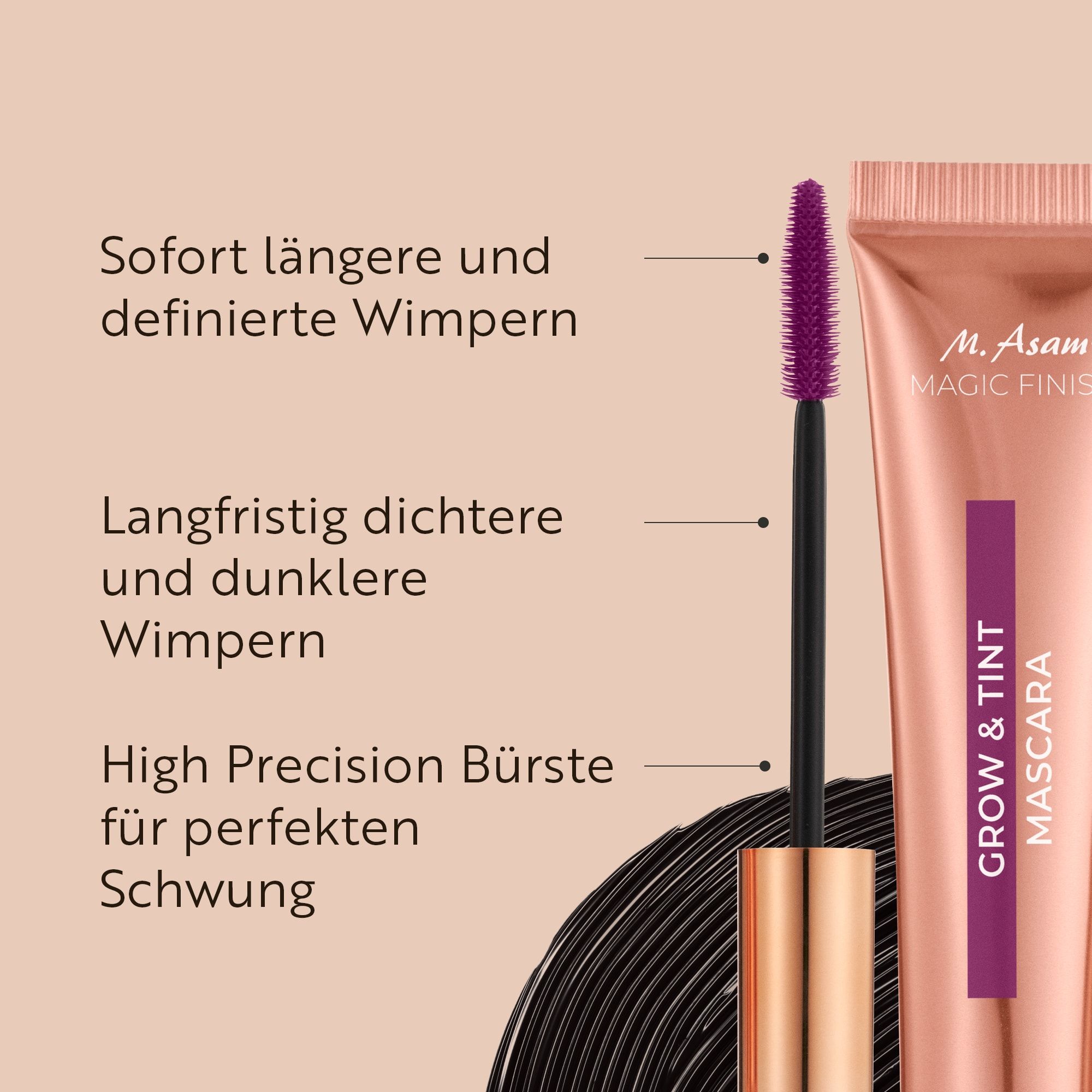 M ASAM, Grow & Tint Mascara Deep Black