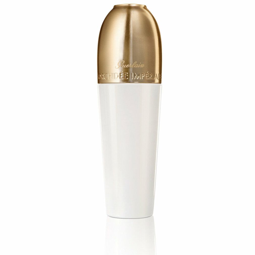 Weiß-goldfarbenes Serum. Goldfarbener Deckel, weißer Körper. Schriftzug: Orchide Impriale.