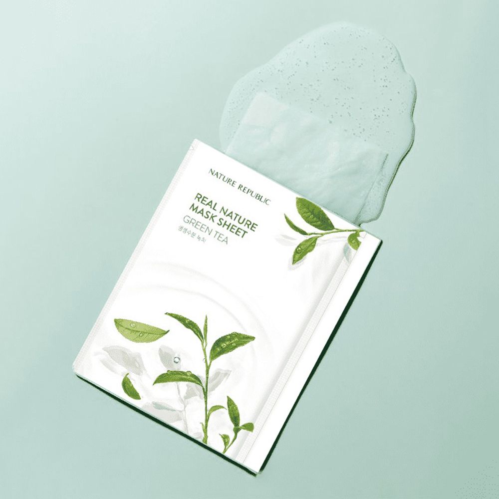 NATURE REPUBLIC Real Nature Green Tea Sheet Face mask