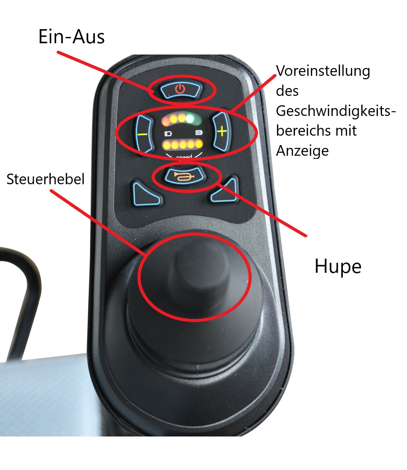 Devita leichter Elektrorollstuhl faltbar Beja für Innen und Außen