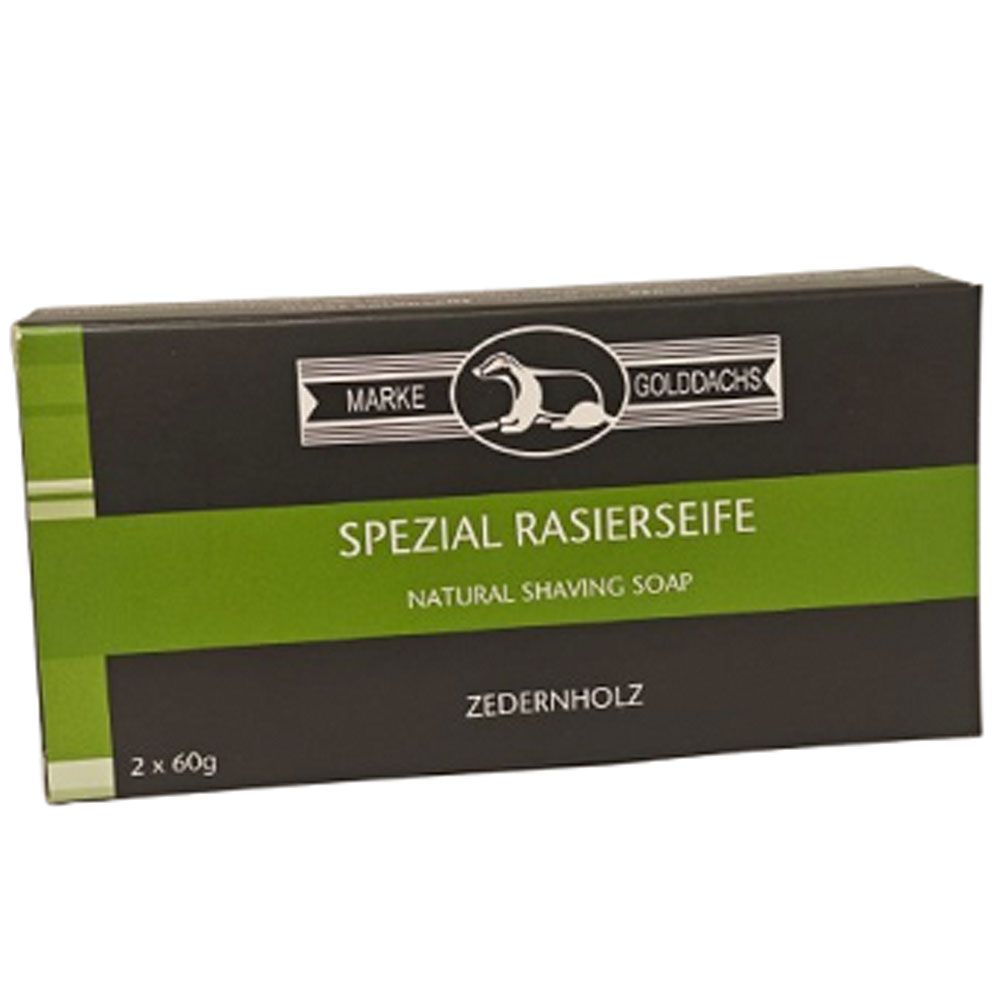 Golddachs Rasierseife Zedernholz im Nachfüllpack 120 g