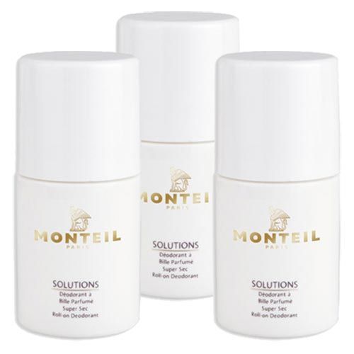 Monteil Solutions Super Sec Roll-On Deodorant 3x50 ml
