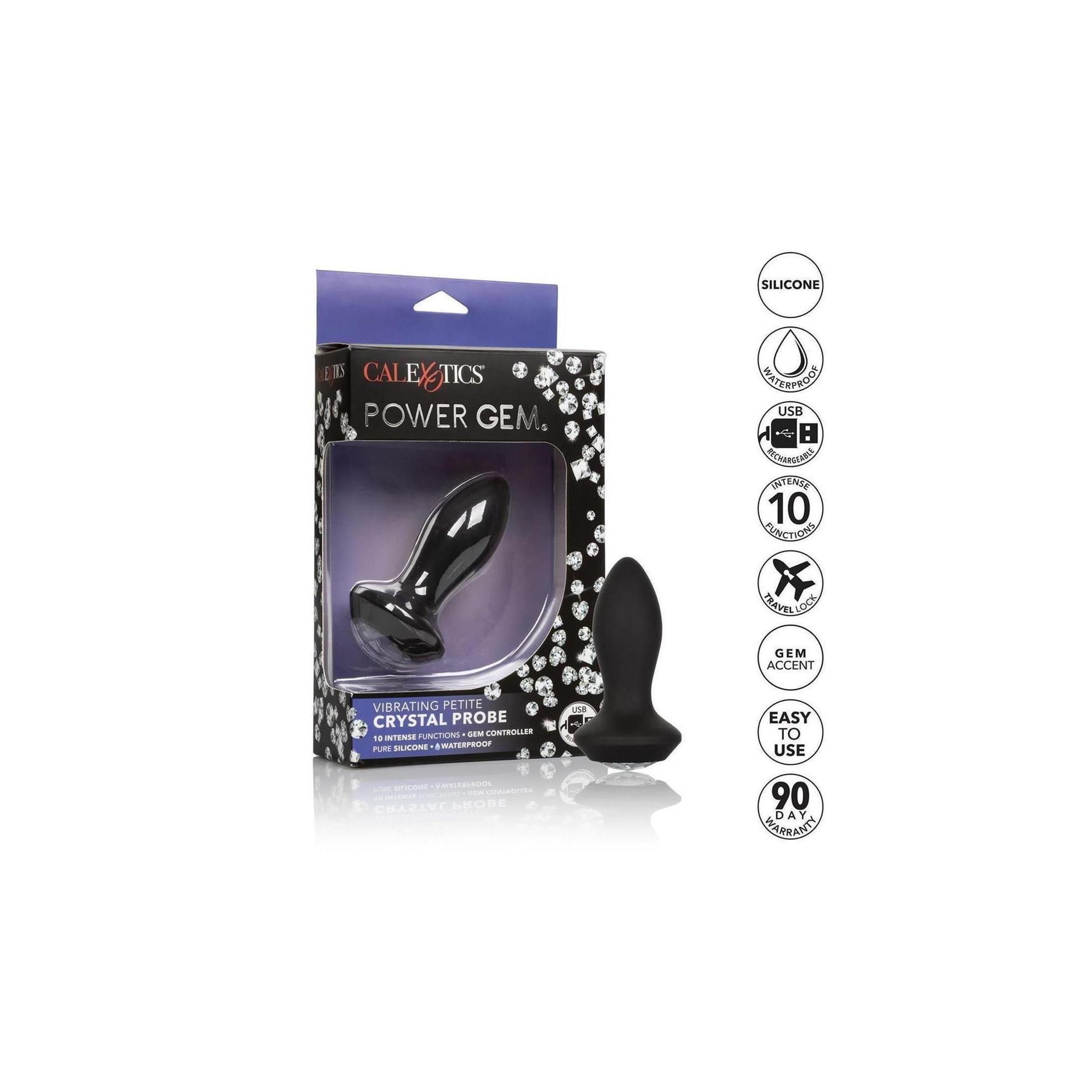 CalExotics - Vibrating Petite Crystal Probe