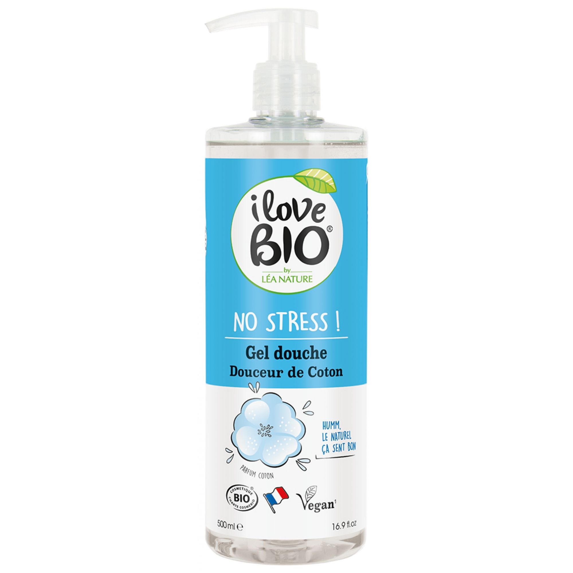 I Love Bio Bio-Baumwoll-Duschgel, 21,1x6,3x6,3 cm