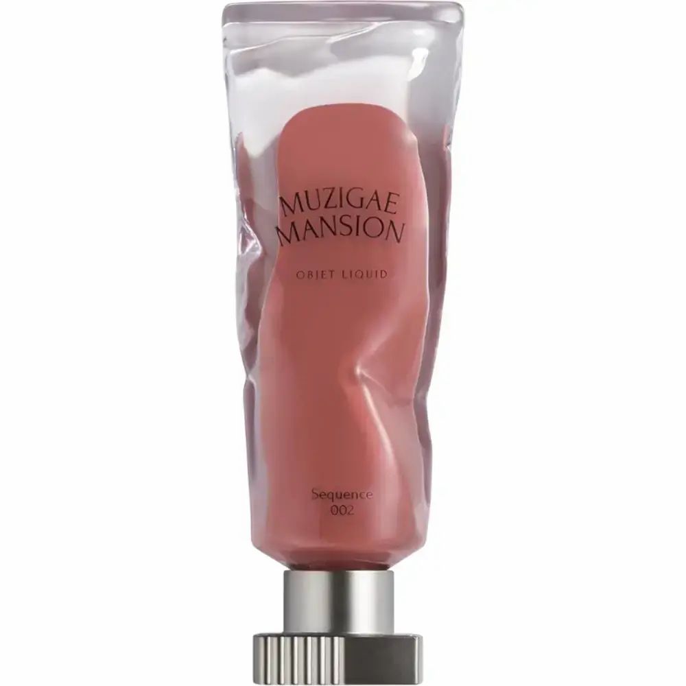 Lip Tint in transparenter Verpackung. Marke: MUZIGAE MANSION. Produktname: Objet Liquid. Farbe: Sequence 002.