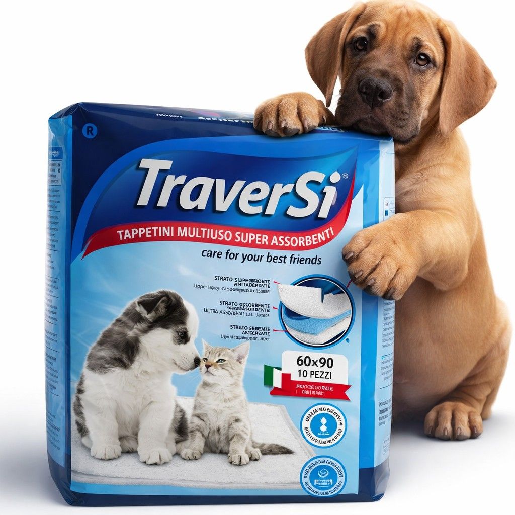 TRAVERSì Traverse Pet Igienici Assorbenti 60x90 cm con Adesivi
