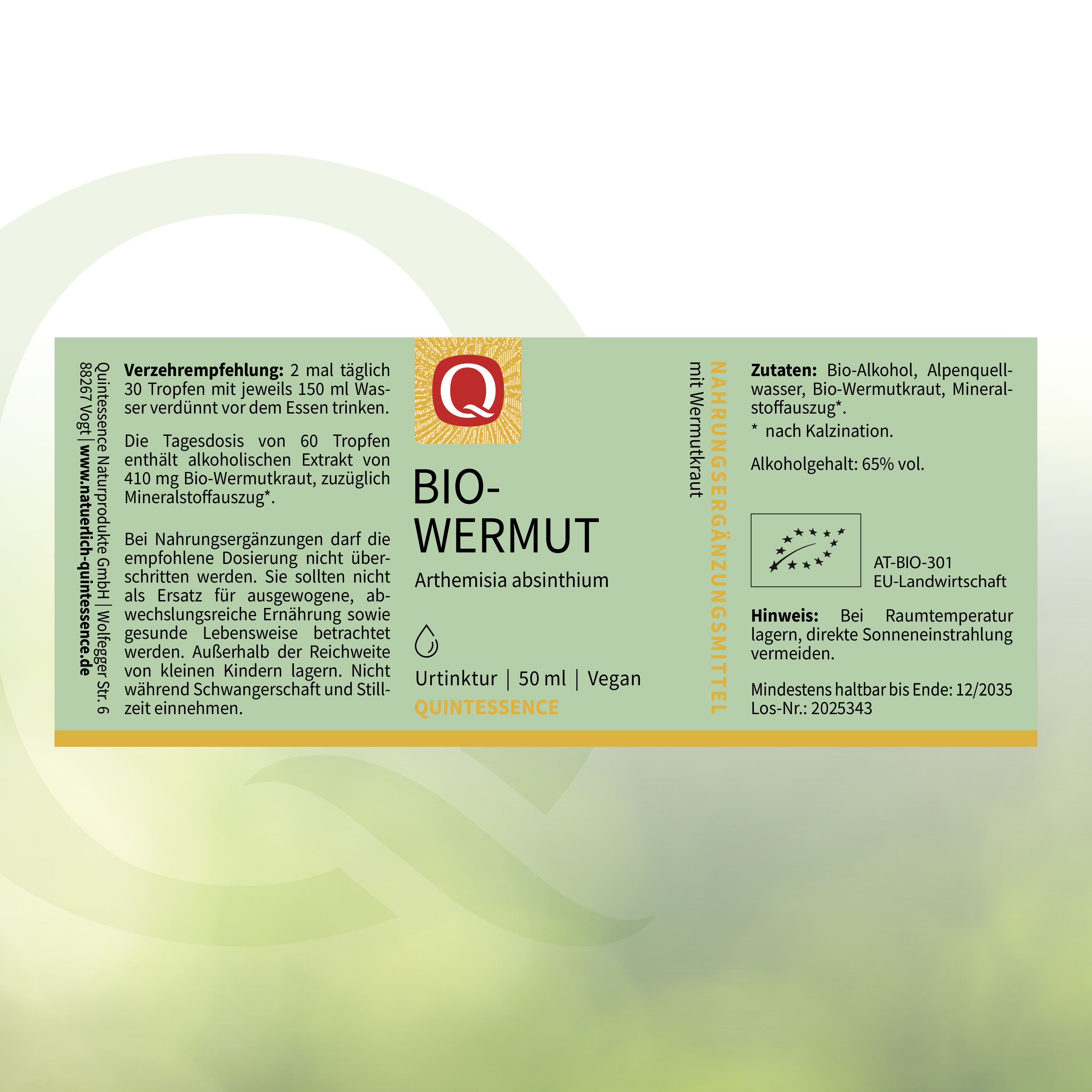 Quintessence Bio-Wermut Urtinktur