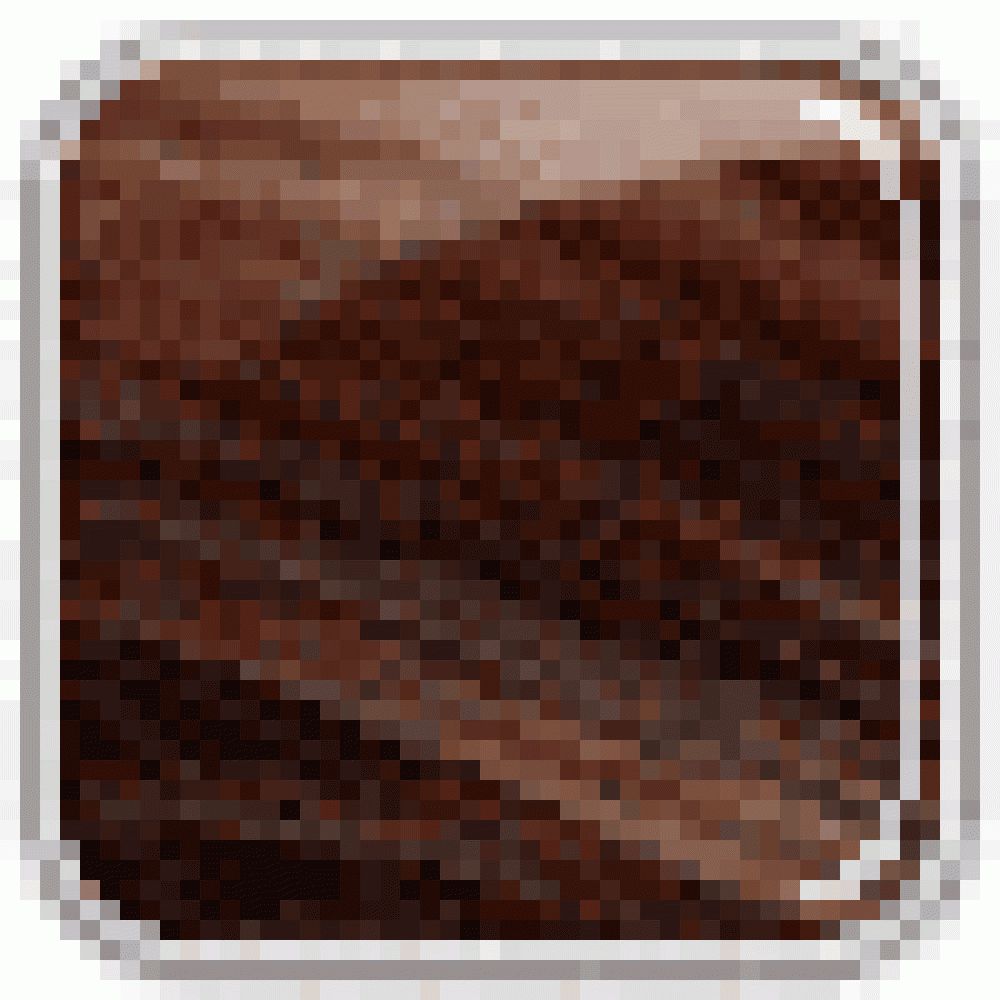 Detailansicht der Haarfarbe Zimtbraun. Farbton in Pixelansicht dargestellt.