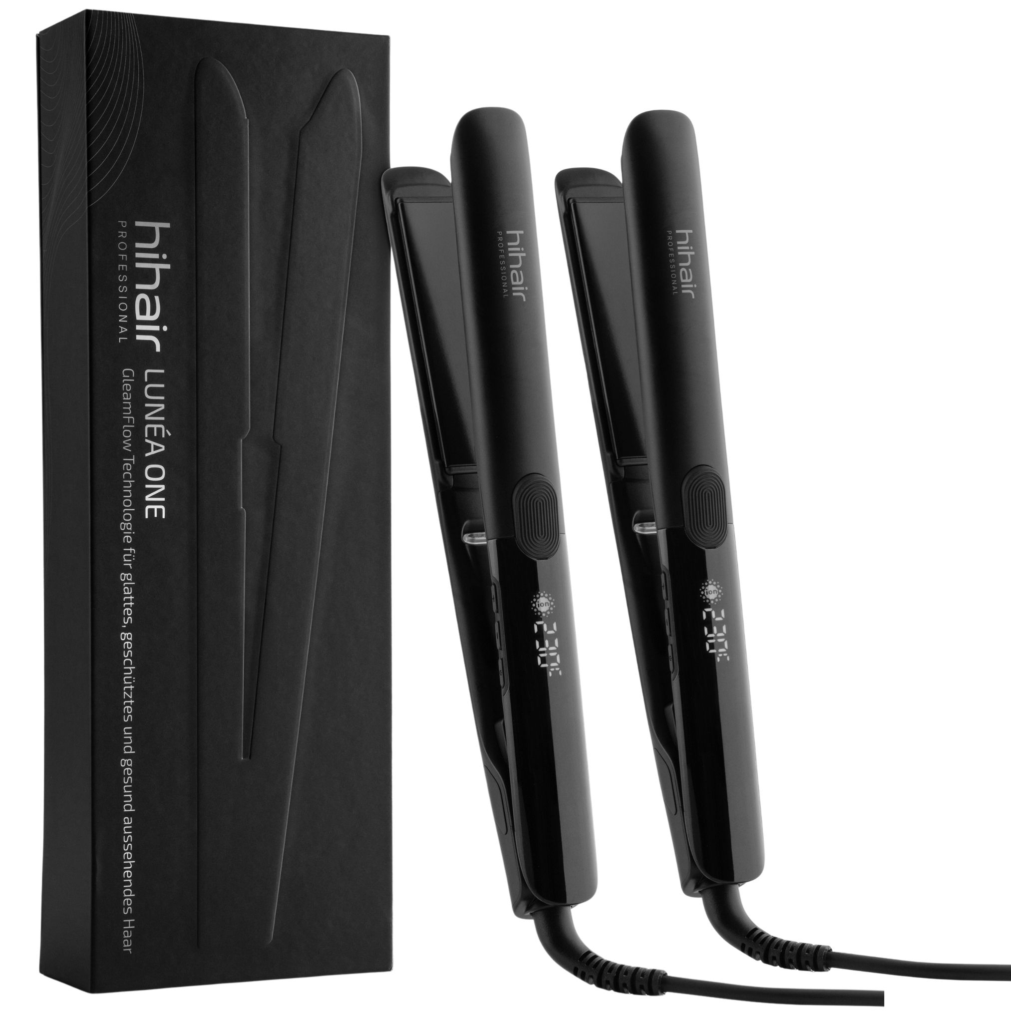 hihair Glätteisen Lunéa One – Mit LCD-Display & Schnell aufheizend