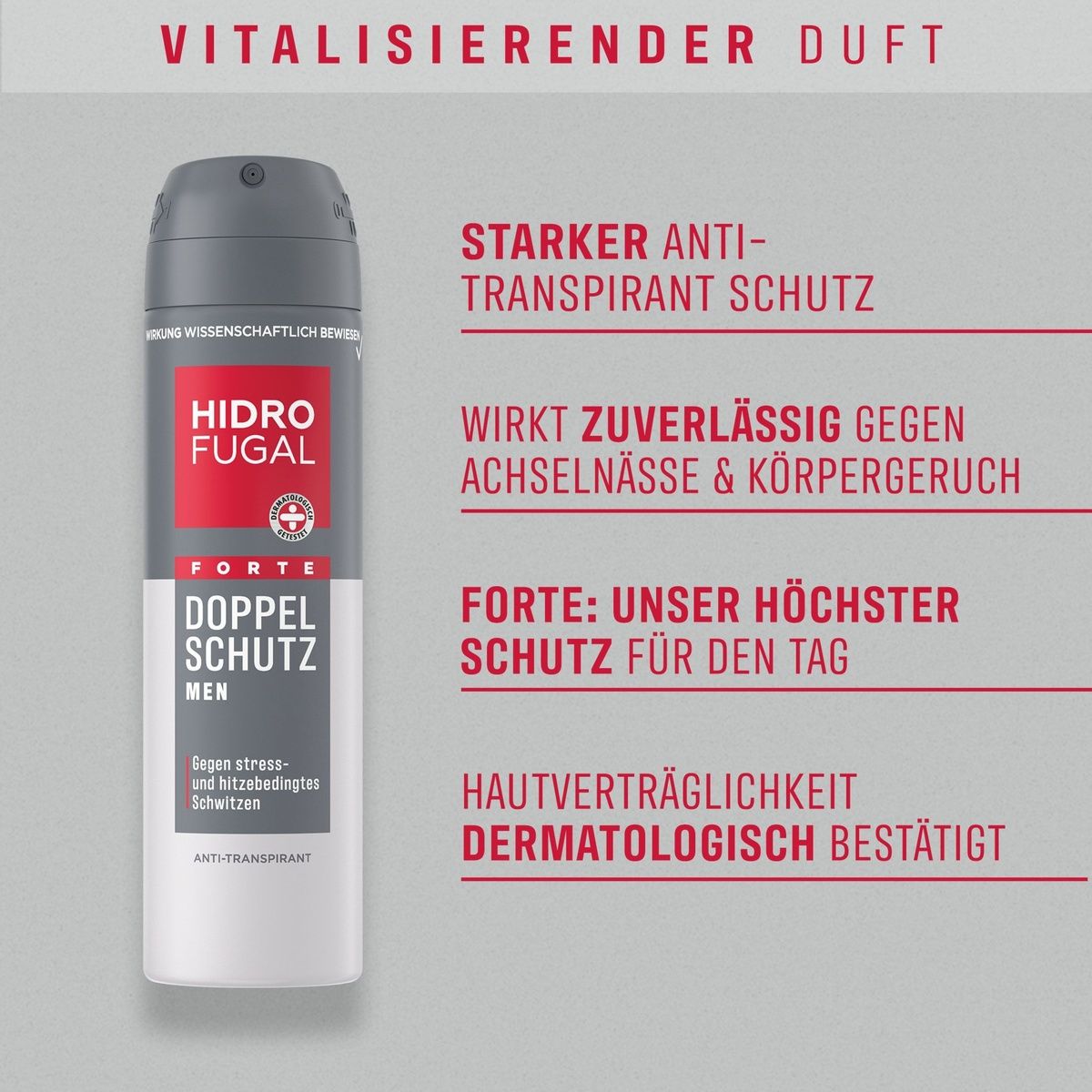 HIDROFUGAL Men Forte Doppel Schutz Spray