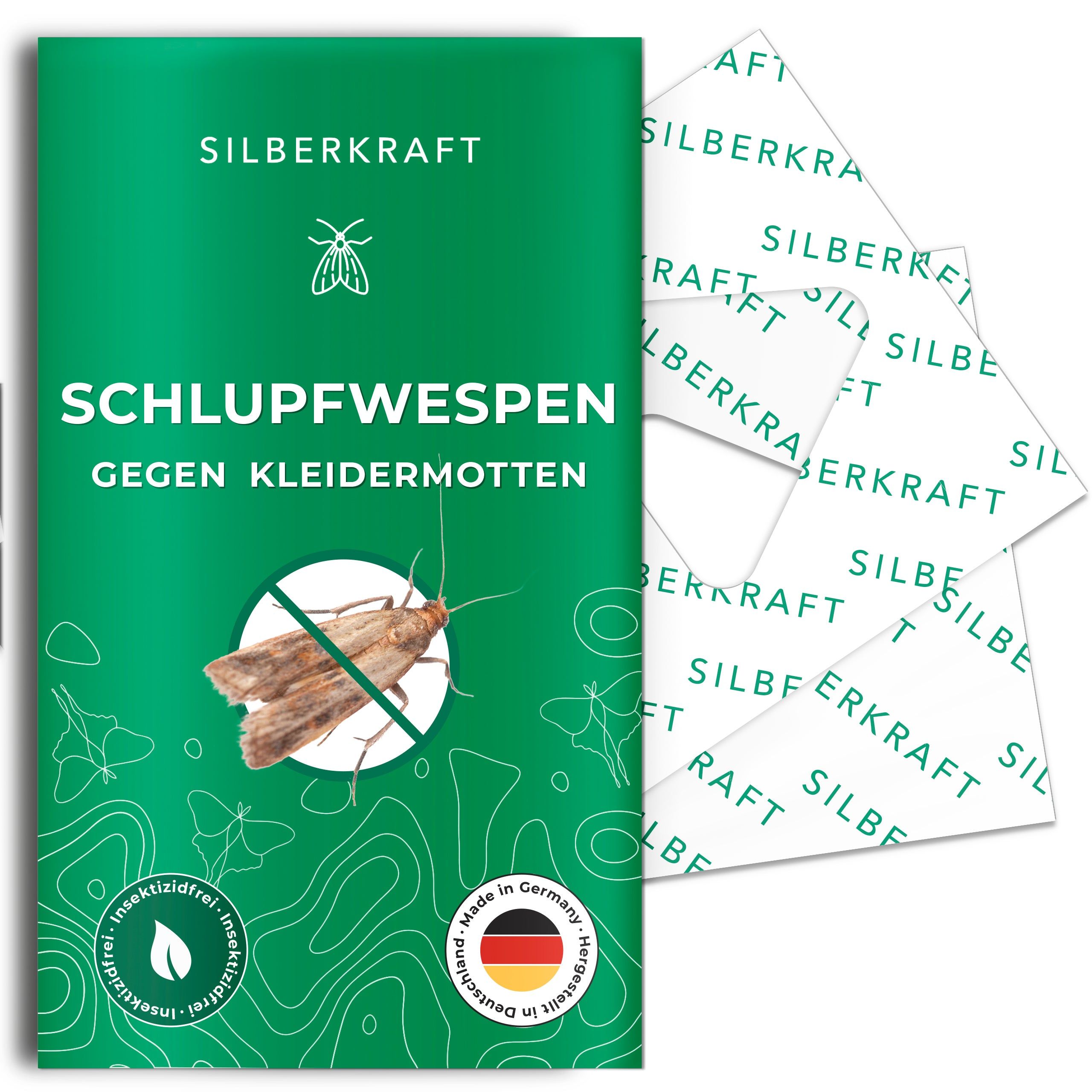 SILBERKRAFT Schlupfwespen gegen Kleidermotten