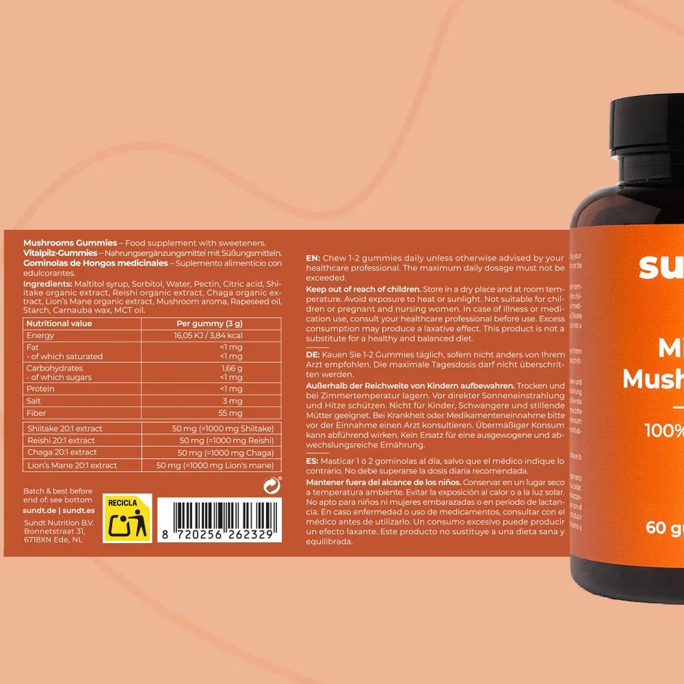 Sundt Vitalpilz-Gummies Mix