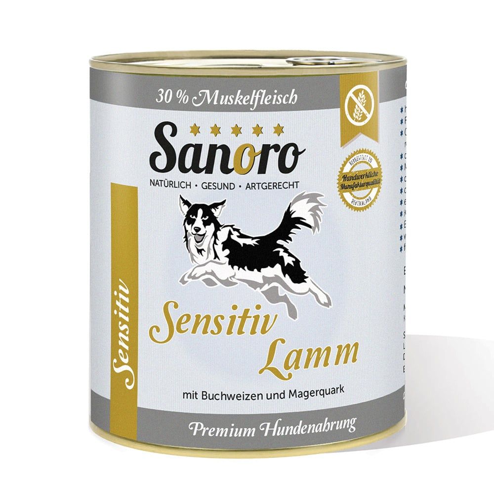 Sanoro - Menü Sensitiv Lamm - mit Karotte und Buchweizen