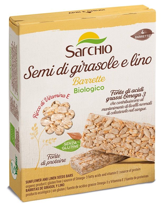 Barrette Semi di Girasole e Lino Senza Glutine - Sarchio
