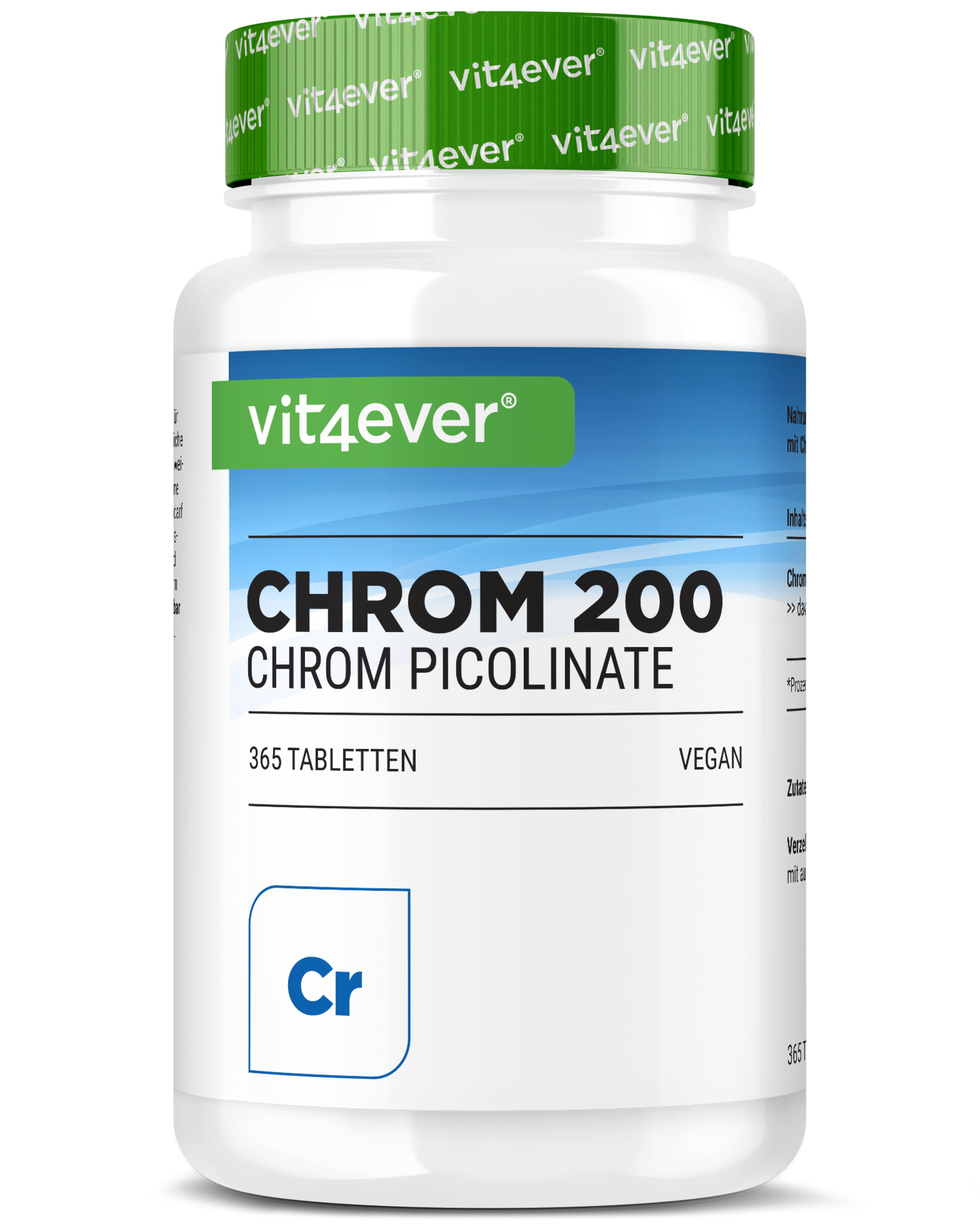 vit4ever Chromium 200mcg 51 g Tabletten