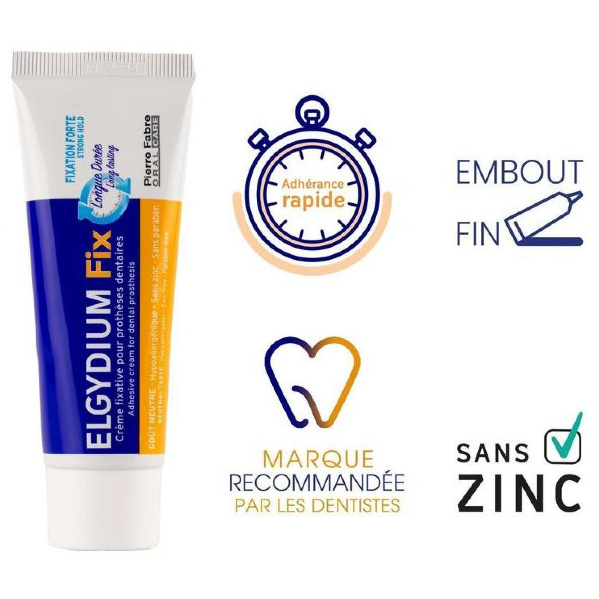 Elgydium Fixiercreme Für Zahnersatz  (Geschmack: Neutraler Geschmack)