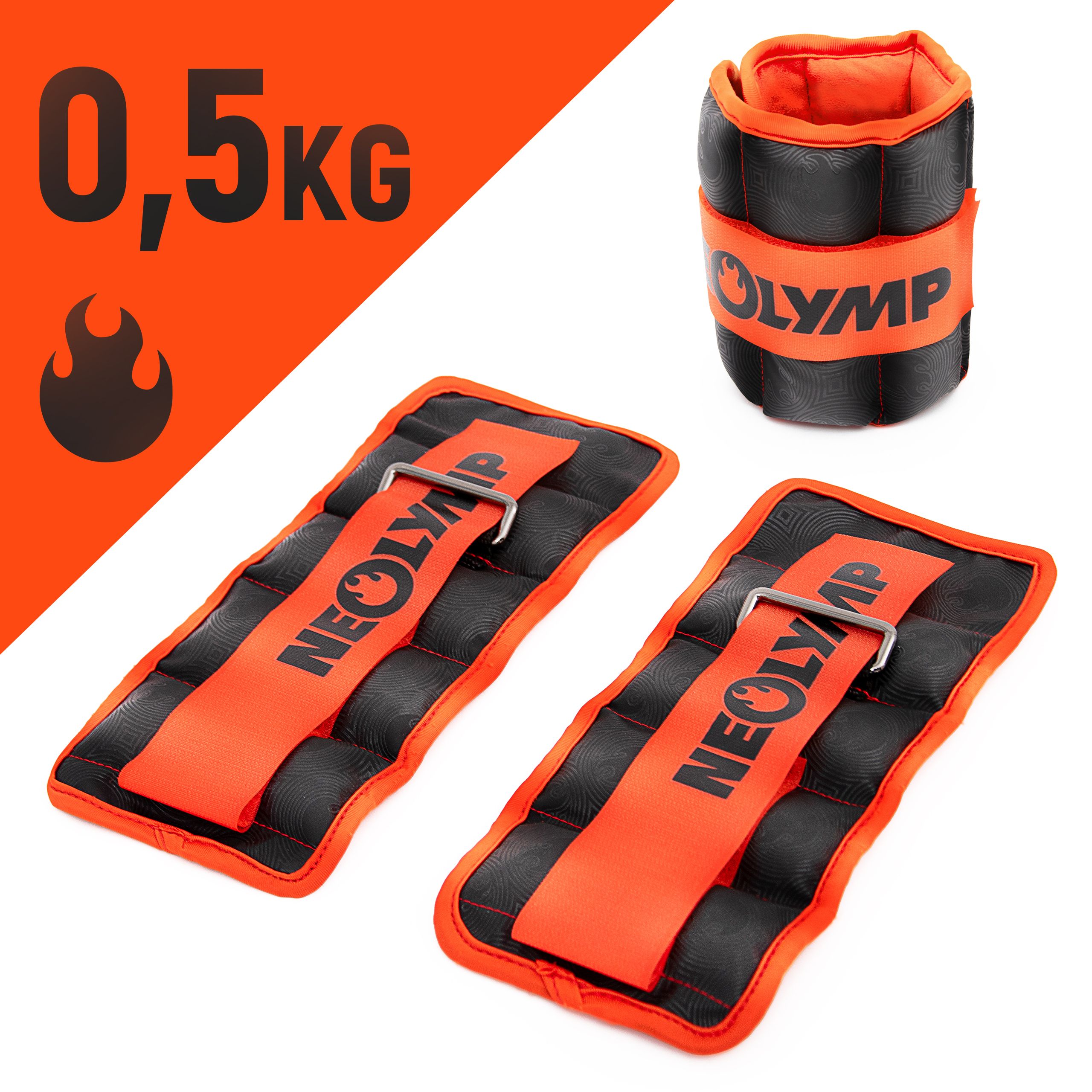 NEOLYMP 2er Set Gewichtsmanschetten Fuß 0,5 KG