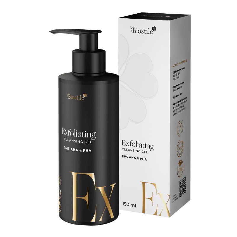 Biostile Exfoliating Cleansing Gel mit AHA, PHA & Hyaluronsäure