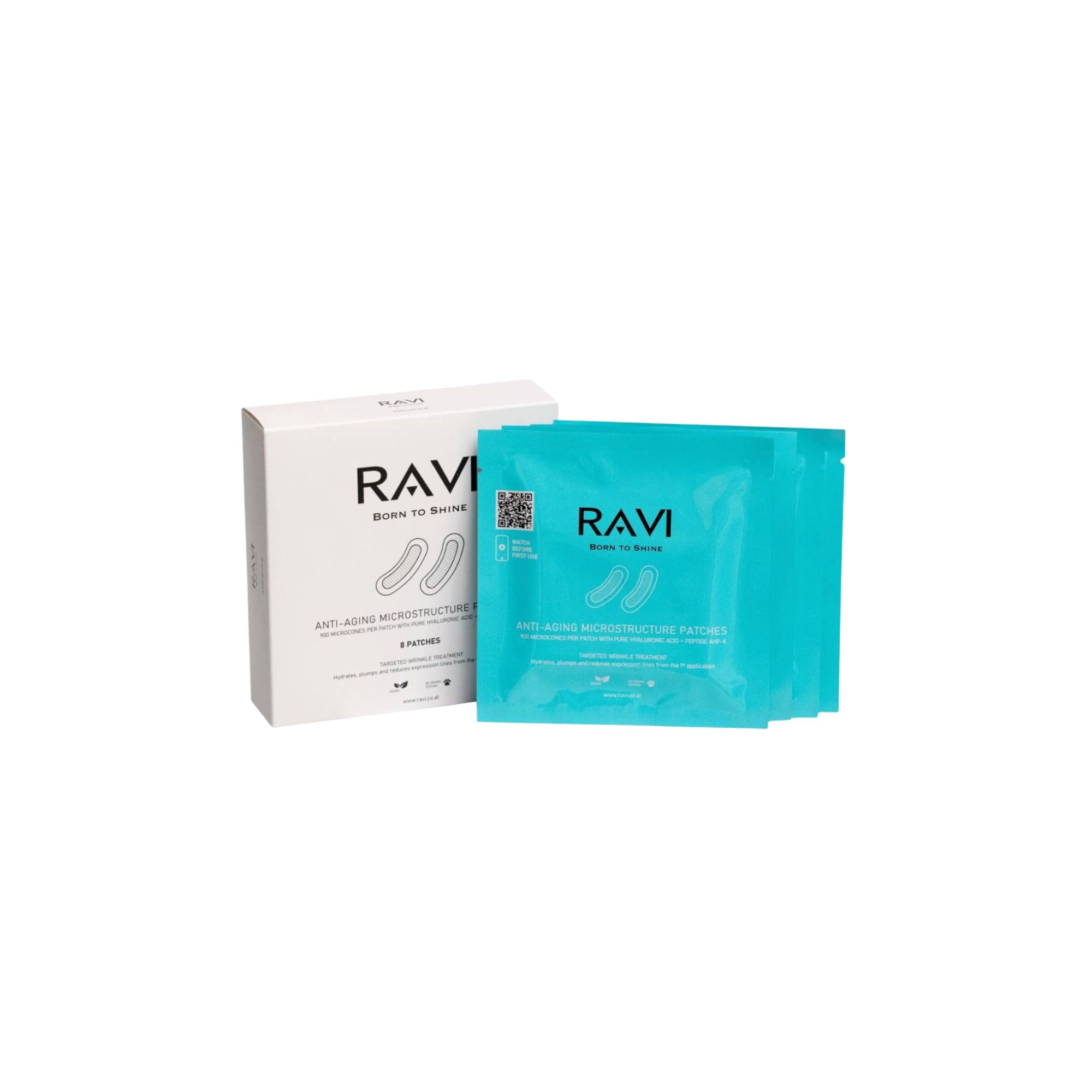 Ravi Anti-Aging Microstructure Patches 8 St Pflaster