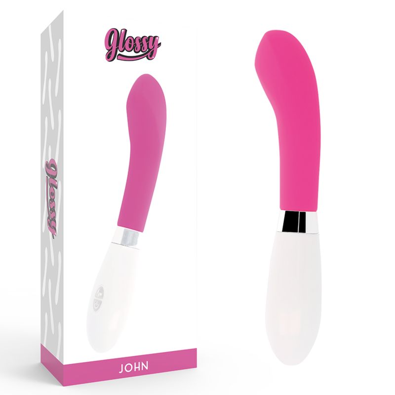 GLOSSY - Silikonvibrator mit geschwungener Form
