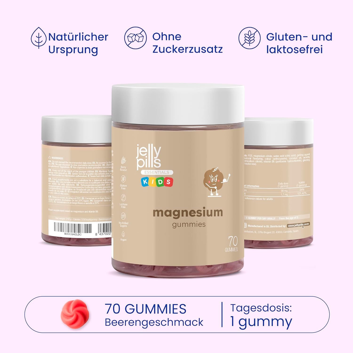 Jelly Pills Magnesium Gummis Kinder